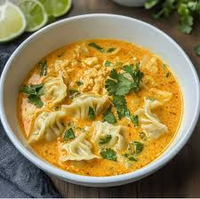 Mo-Mo in Creamy Soup